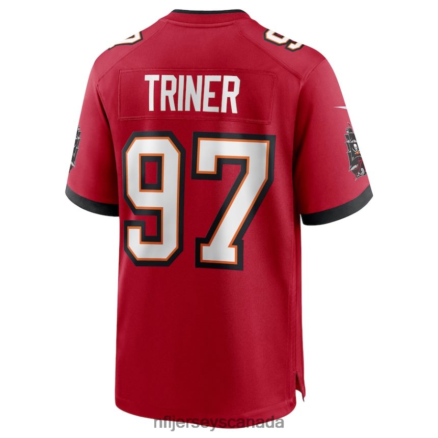 Men Tampa Bay Buccaneers Zach Triner Nike Red Game Jersey Clothing NFL TBXFR63962