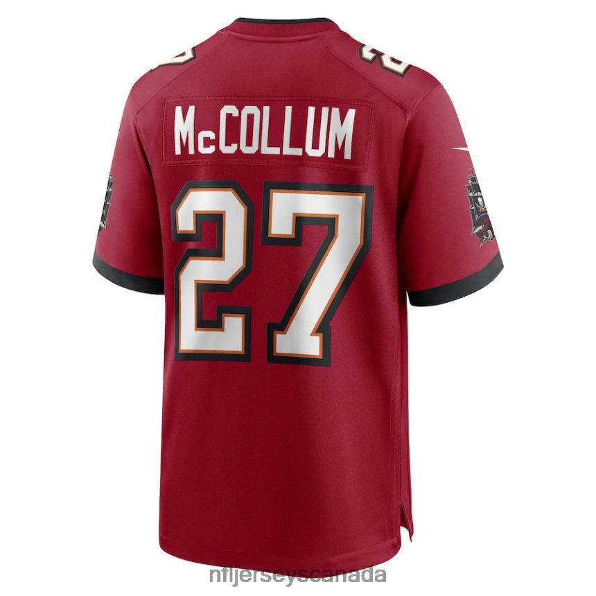 Men Tampa Bay Buccaneers Zyon McCollum Nike Red Game Player Jersey Clothing NFL TBXFR64507