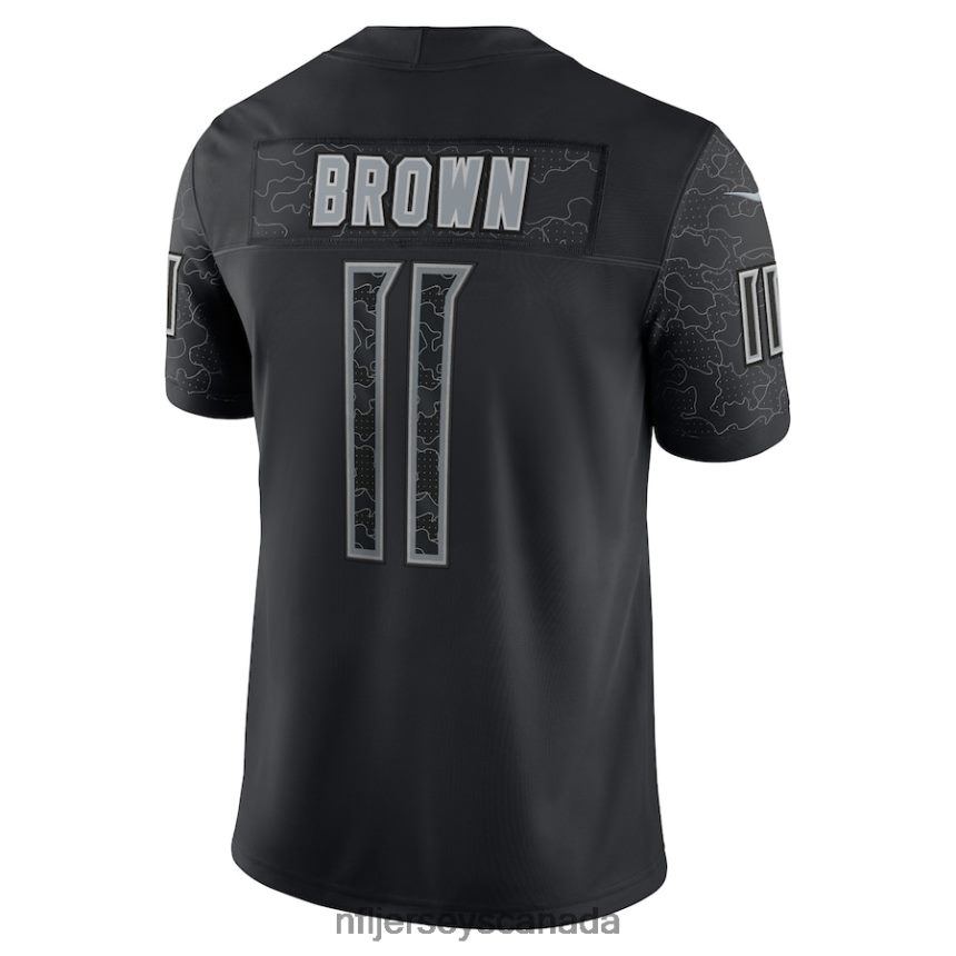 Men Tennessee Titans AJ Brown Nike Black RFLCTV Limited Jersey Clothing NFL TBXFR62599