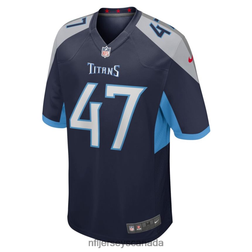 Men Tennessee Titans Andrew Adams Nike Navy Home Game Player Jersey Clothing NFL TBXFR66560