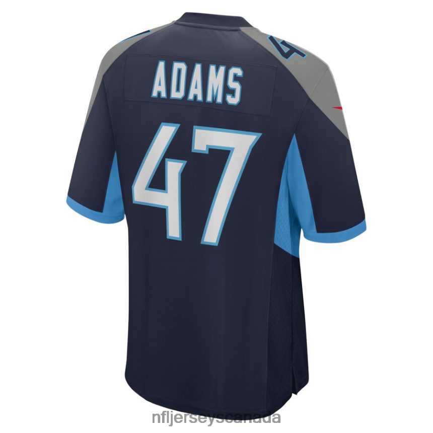 Men Tennessee Titans Andrew Adams Nike Navy Home Game Player Jersey Clothing NFL TBXFR66560