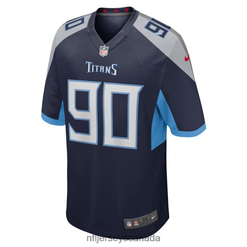Men Tennessee Titans DaQuan Jones Nike Navy Game Jersey Clothing NFL TBXFR66942
