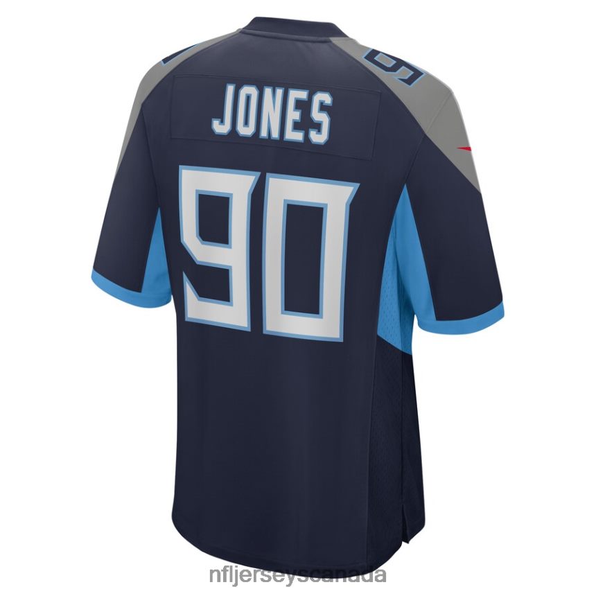 Men Tennessee Titans DaQuan Jones Nike Navy Game Jersey Clothing NFL TBXFR66942