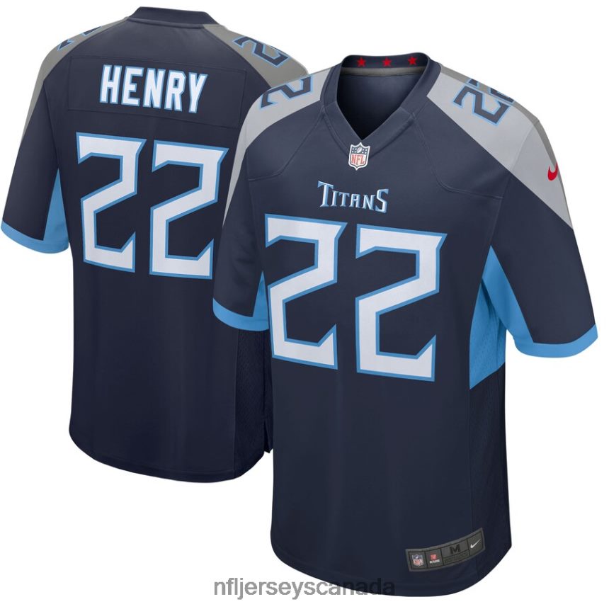 Men Tennessee Titans Derrick Henry Nike Navy Player Game Jersey Clothing NFL TBXFR6301