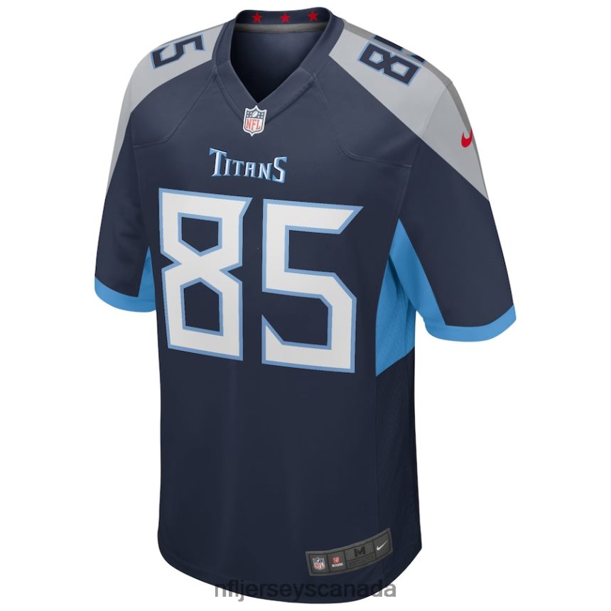 Men Tennessee Titans Derrick Mason Nike Navy Game Retired Player Jersey Clothing NFL TBXFR65899