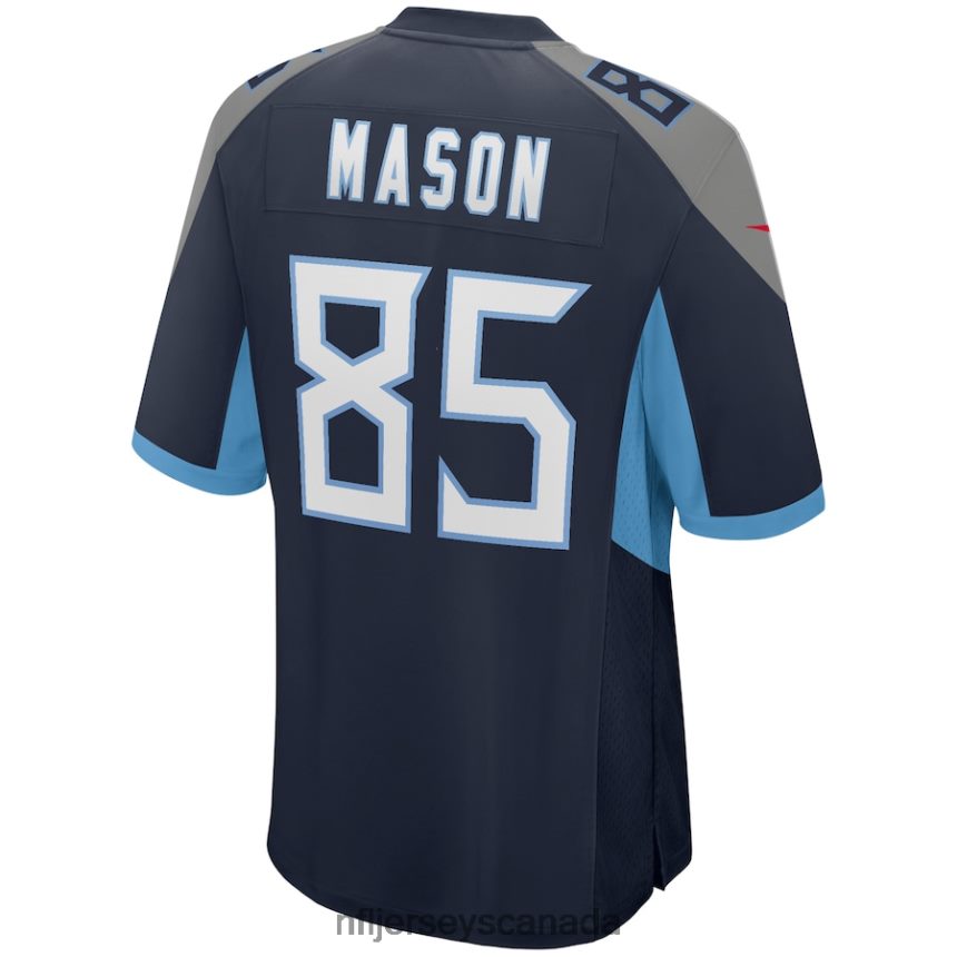 Men Tennessee Titans Derrick Mason Nike Navy Game Retired Player Jersey Clothing NFL TBXFR65899