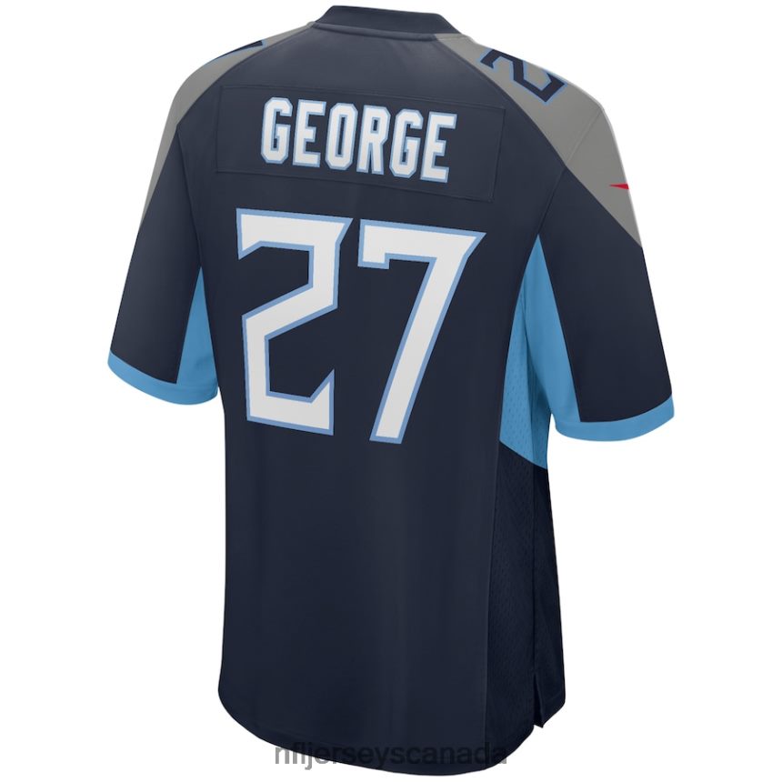 Men Tennessee Titans Eddie George Nike Navy Game Retired Player Jersey Clothing NFL TBXFR62426
