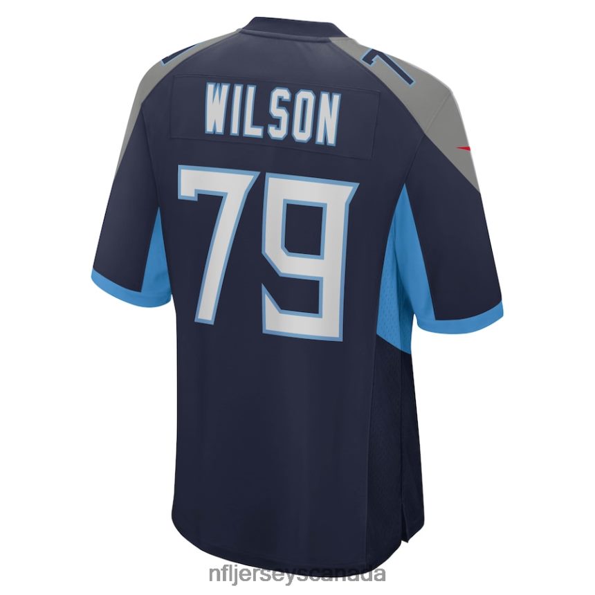 Men Tennessee Titans Isaiah Wilson Nike Navy Game Jersey Clothing NFL TBXFR64951