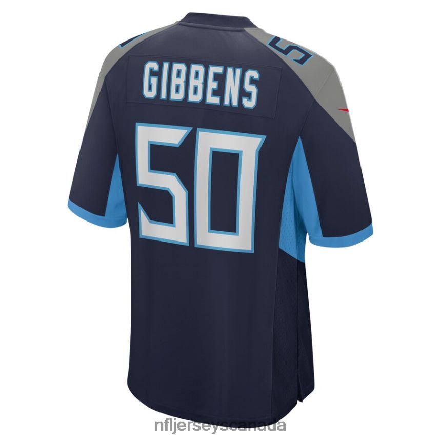 Men Tennessee Titans Jack Gibbens Nike Navy Home Game Player Jersey Clothing NFL TBXFR66738