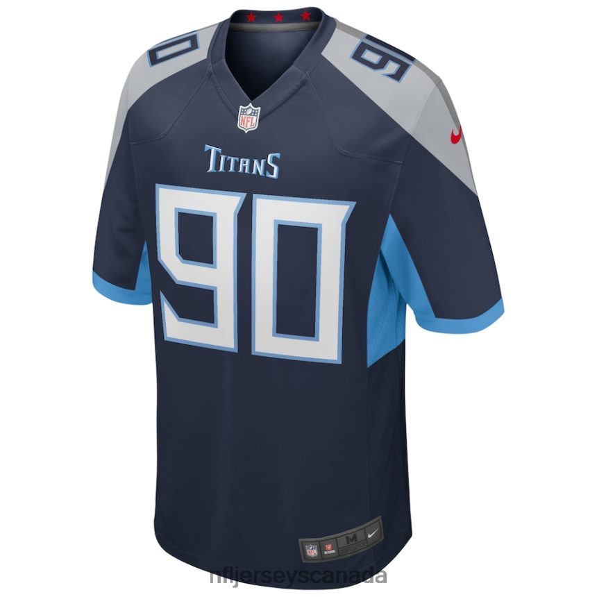 Men Tennessee Titans Jevon Kearse Nike Navy Game Retired Player Jersey Clothing NFL TBXFR61701