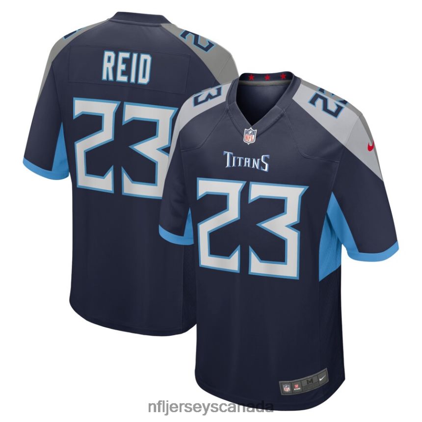 Men Tennessee Titans John Reid Nike Navy Home Game Player Jersey Clothing NFL TBXFR66161