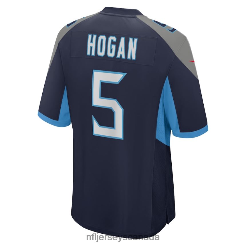 Men Tennessee Titans Kevin Hogan Nike Navy Home Game Player Jersey Clothing NFL TBXFR66757