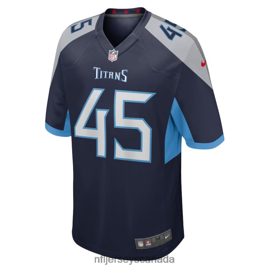 Men Tennessee Titans Kyron Brown Nike Navy Home Game Player Jersey Clothing NFL TBXFR64911
