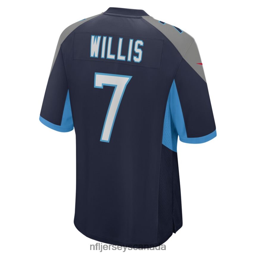 Men Tennessee Titans Malik Willis Nike Navy Player Game Jersey Clothing NFL TBXFR65461