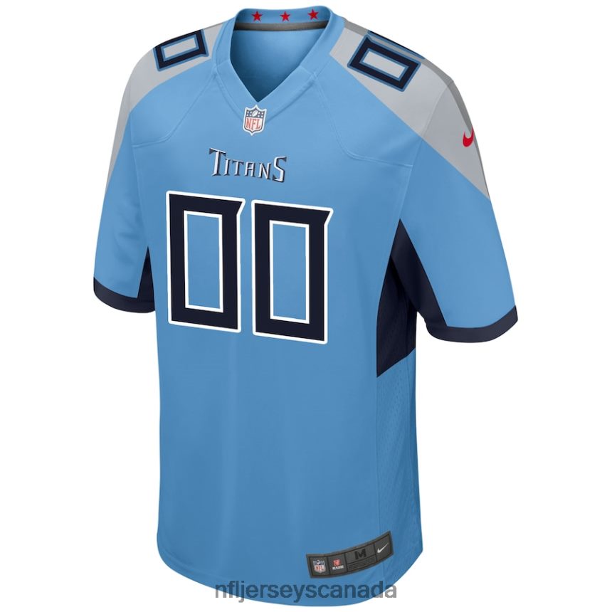 Men Tennessee Titans Nike Light Blue Alternate Custom Game Jersey Clothing NFL TBXFR6340