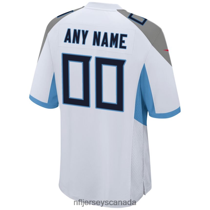 Men Tennessee Titans Nike White Custom Game Jersey Clothing NFL TBXFR6165
