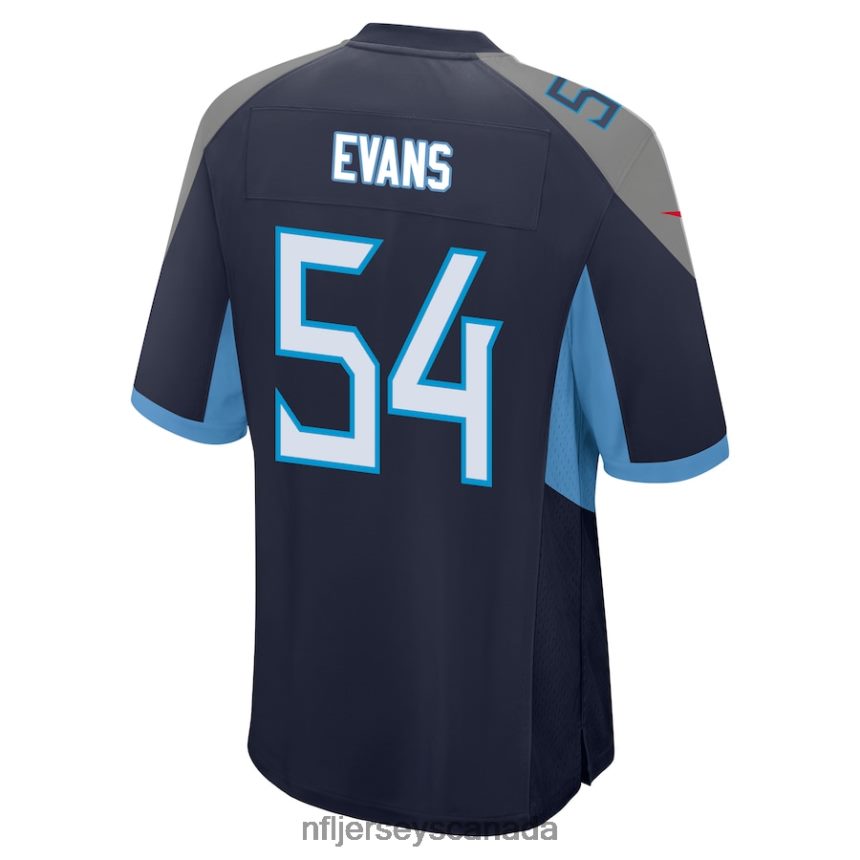 Men Tennessee Titans Rashaan Evans Nike Navy Game Player Jersey Clothing NFL TBXFR65344