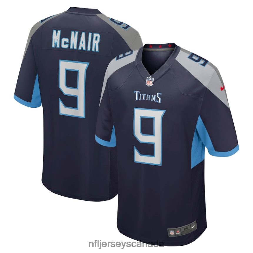 Men Tennessee Titans Steve McNair Nike Navy Game Retired Player Jersey Clothing NFL TBXFR6672