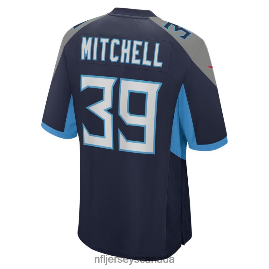 Men Tennessee Titans Terrance Mitchell Nike Navy Home Game Player Jersey Clothing NFL TBXFR64491