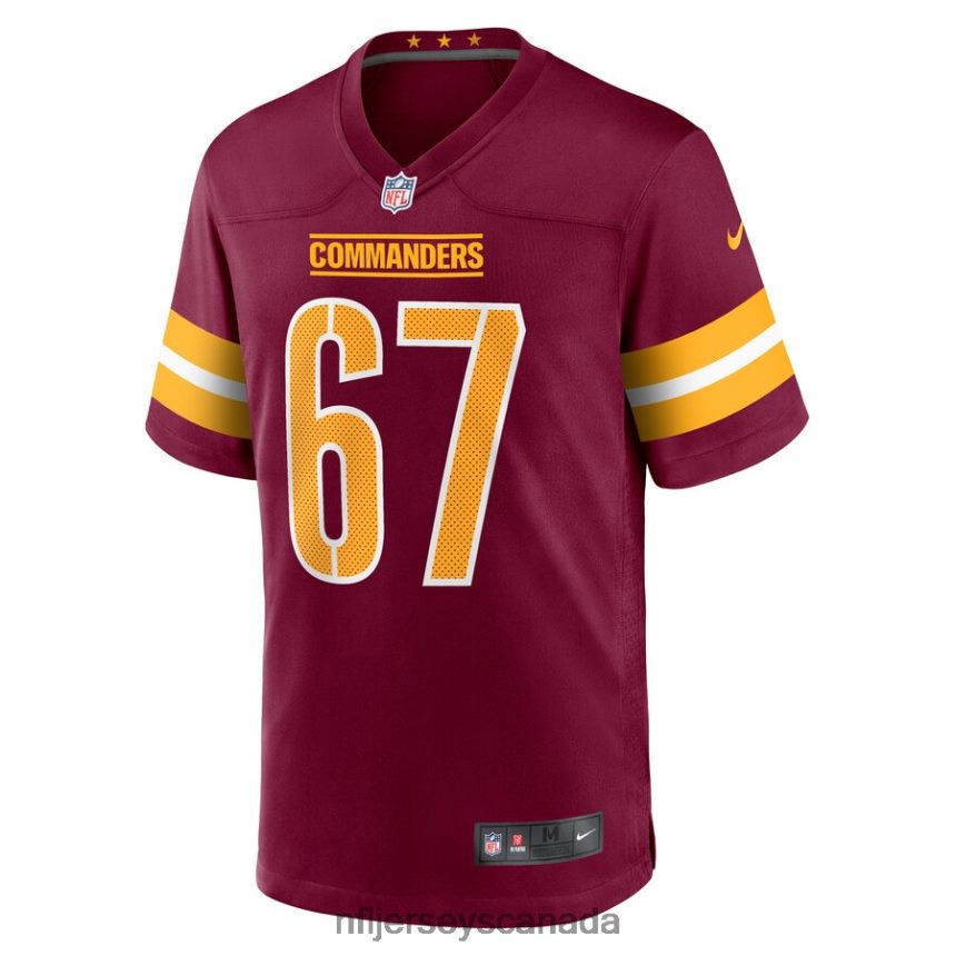 Men Washington Commanders Aaron Monteiro Nike Burgundy Game Player Jersey Clothing NFL TBXFR66391