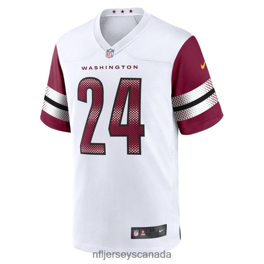 Men Washington Commanders Antonio Gibson Nike White Game Jersey Clothing NFL TBXFR63900