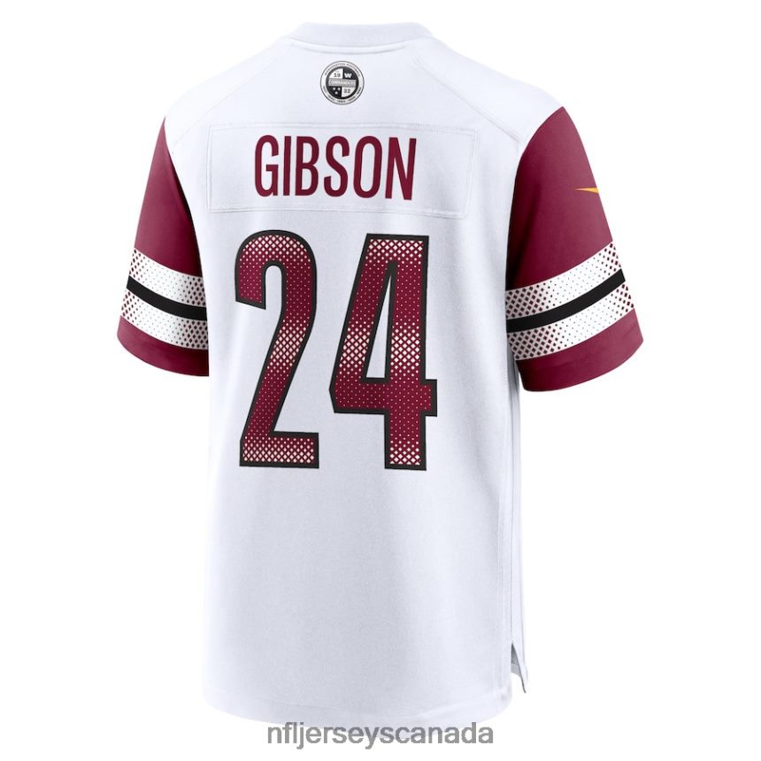 Men Washington Commanders Antonio Gibson Nike White Game Jersey Clothing NFL TBXFR63900
