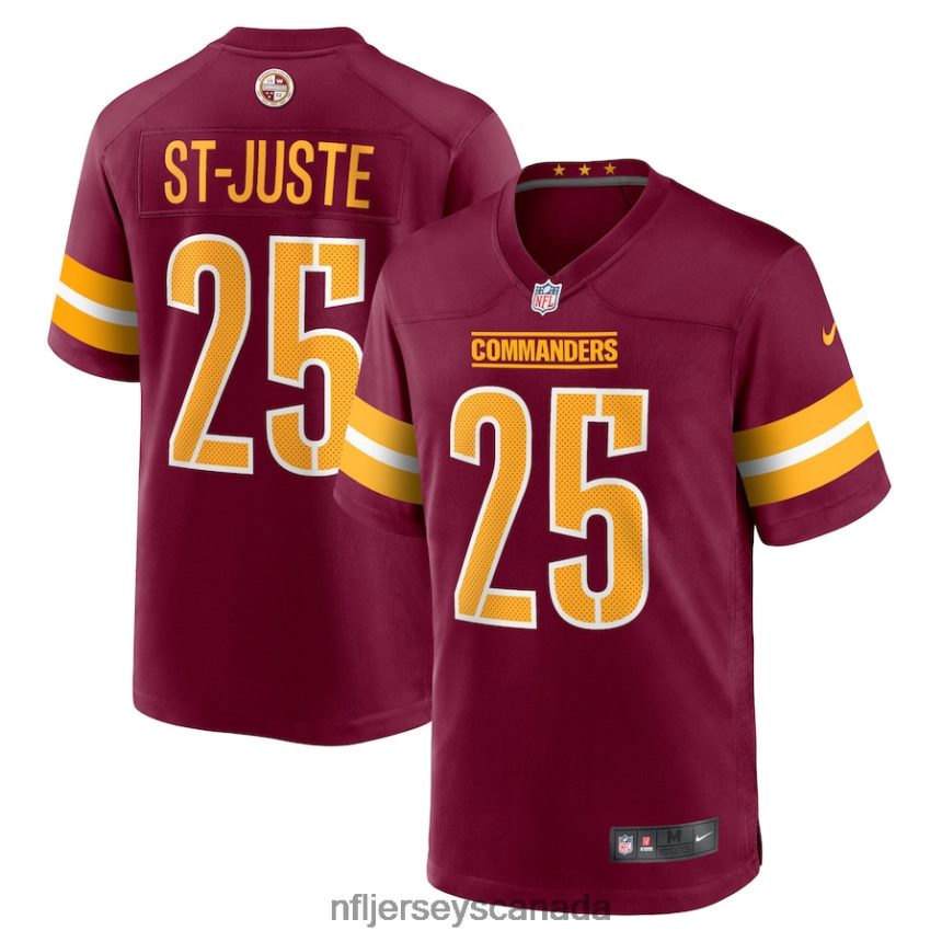 Men Washington Commanders Benjamin St-Juste Nike Burgundy Player Game Jersey Clothing NFL TBXFR63883