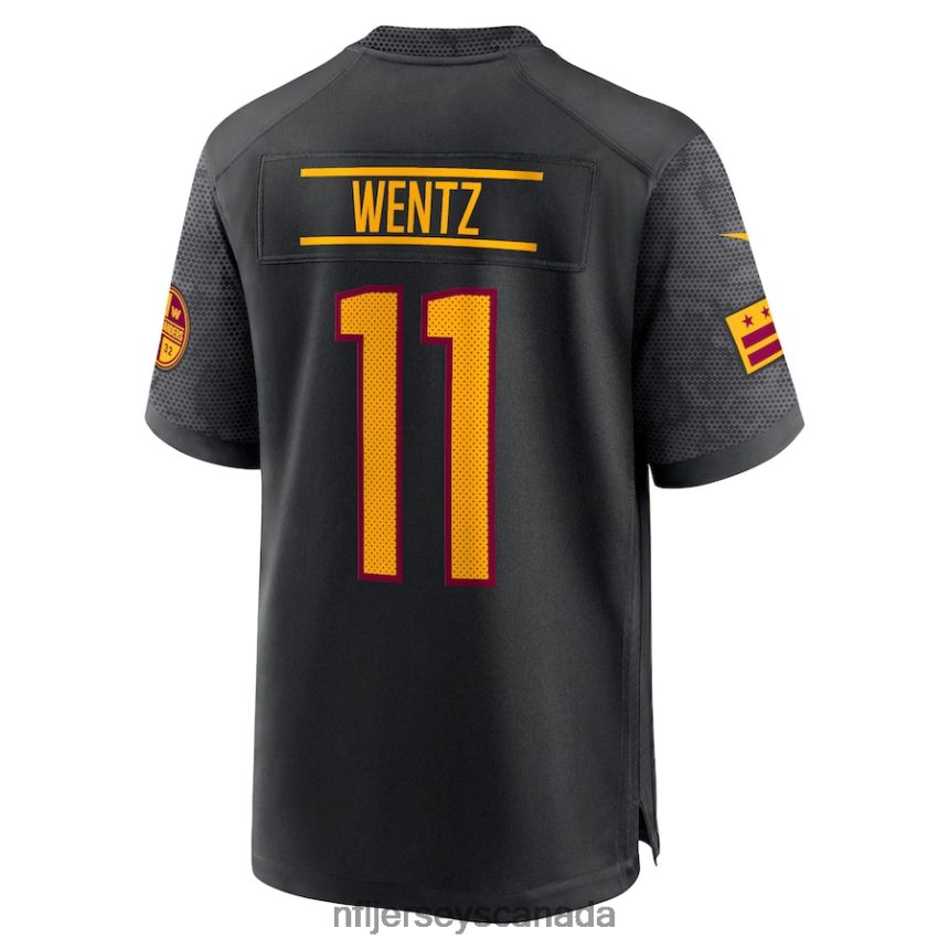 Men Washington Commanders Carson Wentz Nike Black Alternate Game Player Jersey Clothing NFL TBXFR61910