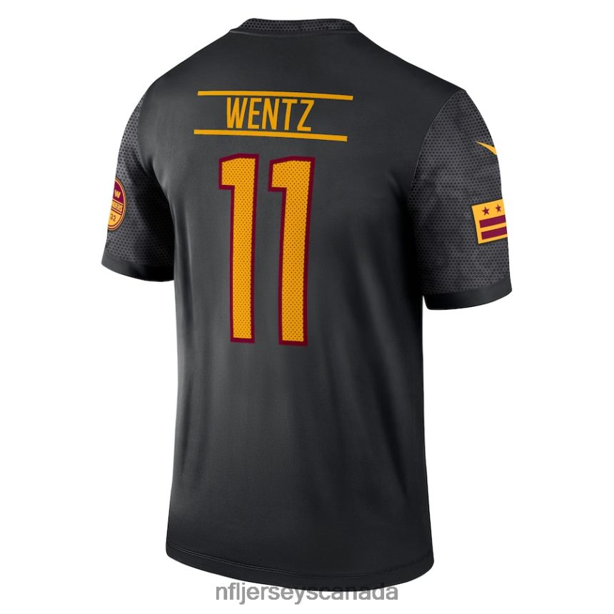 Men Washington Commanders Carson Wentz Nike Black Alternate Legend Jersey Clothing NFL TBXFR61037