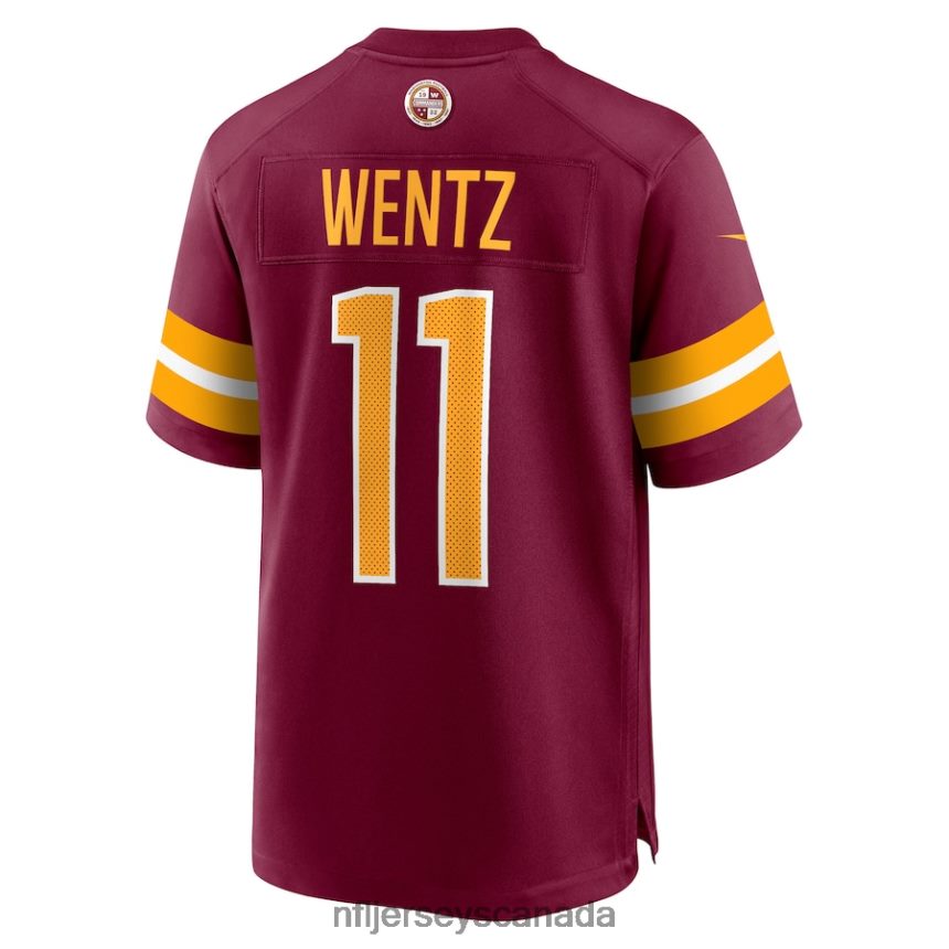 Men Washington Commanders Carson Wentz Nike Burgundy Game Jersey Clothing NFL TBXFR64721