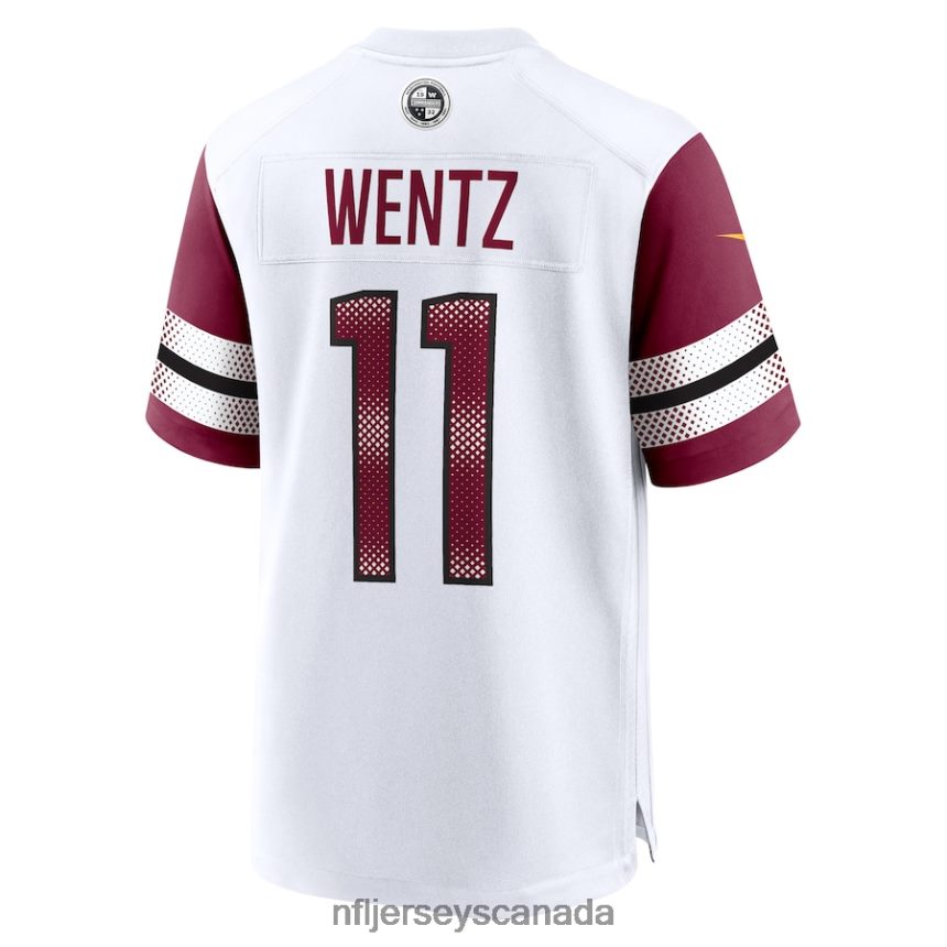 Men Washington Commanders Carson Wentz Nike White Game Jersey Clothing NFL TBXFR61821