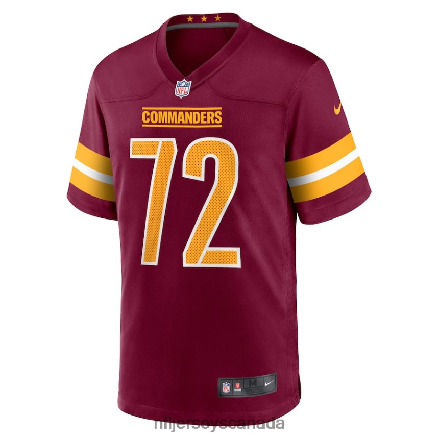Men Washington Commanders Charles Leno Jr Nike Burgundy Home Game Player Jersey Clothing NFL TBXFR63374