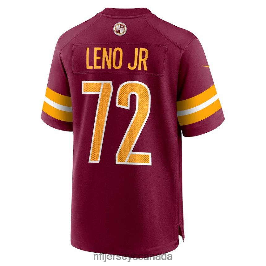 Men Washington Commanders Charles Leno Jr Nike Burgundy Home Game Player Jersey Clothing NFL TBXFR63374
