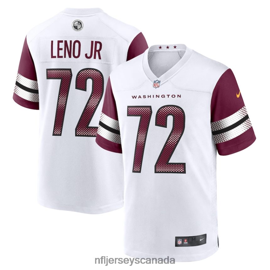 Men Washington Commanders Charles Leno Jr Nike White Away Game Player Jersey Clothing NFL TBXFR62947