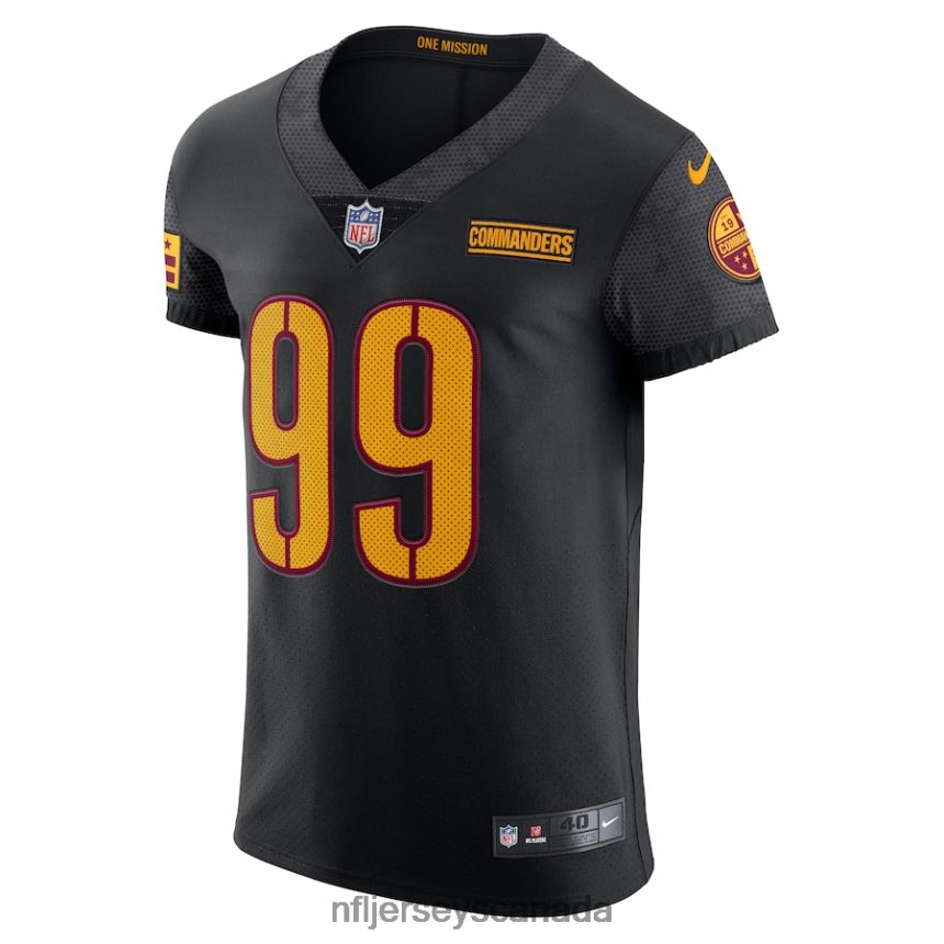Men Washington Commanders Chase Young Nike Black Alternate Vapor Elite Jersey Clothing NFL TBXFR63311
