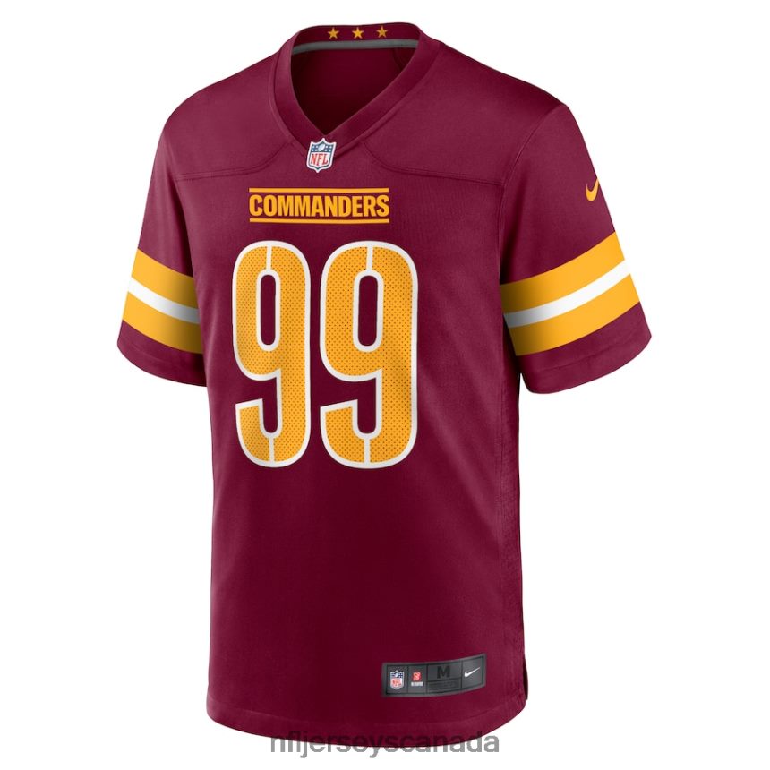 Men Washington Commanders Chase Young Nike Burgundy Game Jersey Clothing NFL TBXFR62768