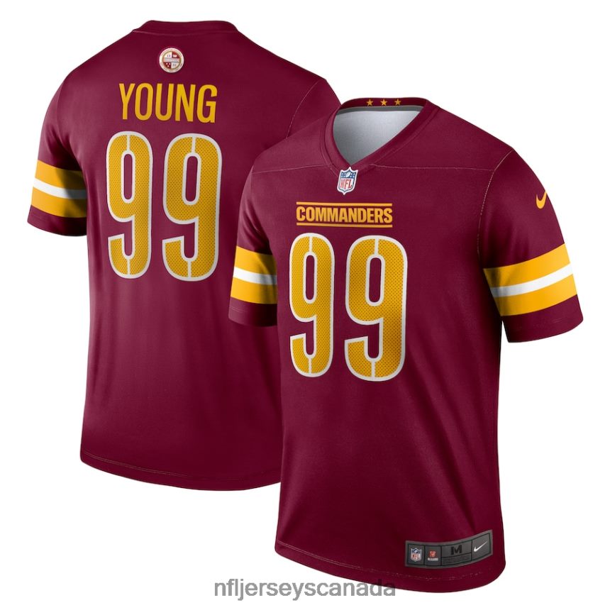 Men Washington Commanders Chase Young Nike Burgundy Legend Jersey Clothing NFL TBXFR61885
