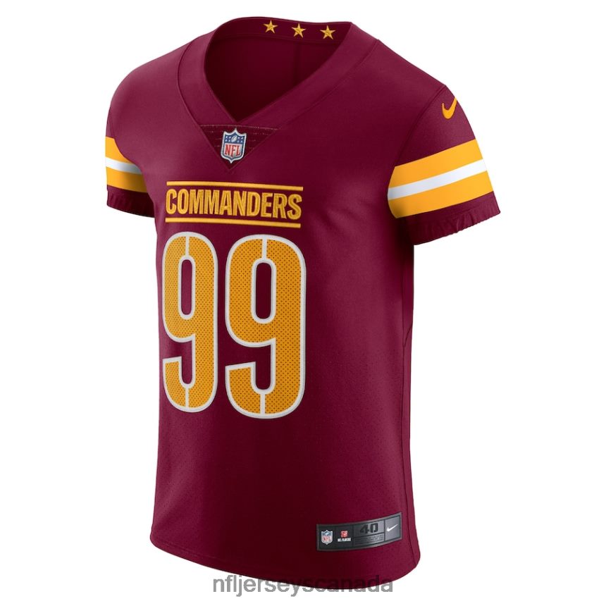 Men Washington Commanders Chase Young Nike Burgundy Vapor Elite Jersey Clothing NFL TBXFR65852