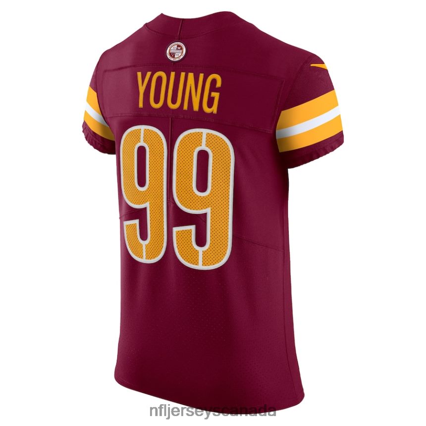 Men Washington Commanders Chase Young Nike Burgundy Vapor Elite Jersey Clothing NFL TBXFR65852