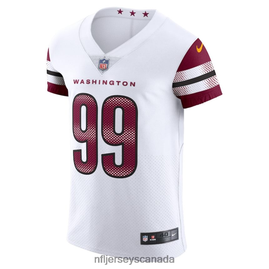 Men Washington Commanders Chase Young Nike White Vapor Elite Jersey Clothing NFL TBXFR63059