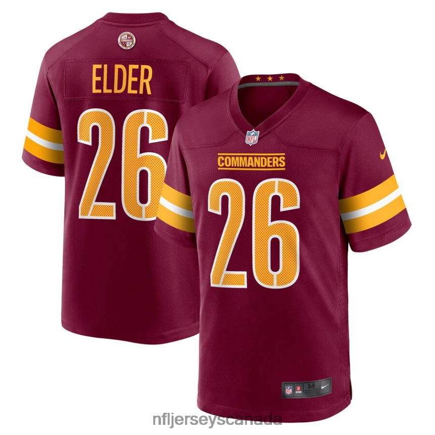 Men Washington Commanders Corn Elder Nike Burgundy Game Jersey Clothing NFL TBXFR65863