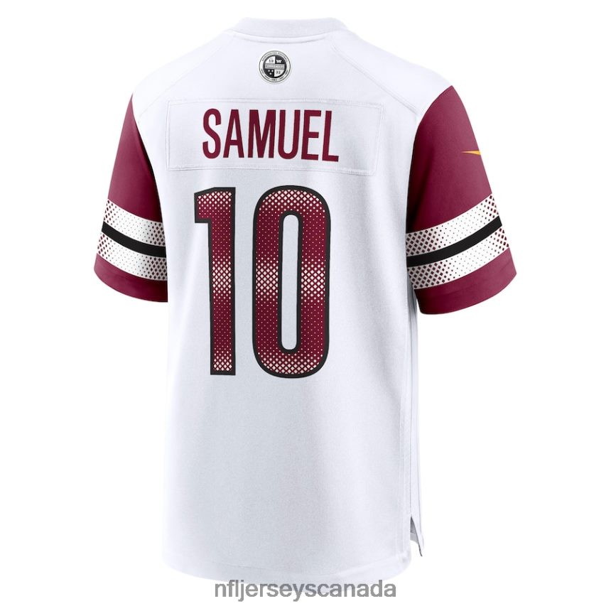 Men Washington Commanders Curtis Samuel Nike White Away Game Player Jersey Clothing NFL TBXFR66774