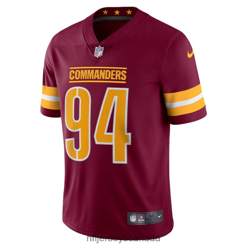 Men Washington Commanders Da\Ron Payne Nike Burgundy Vapor Limited Jersey Clothing NFL TBXFR6582