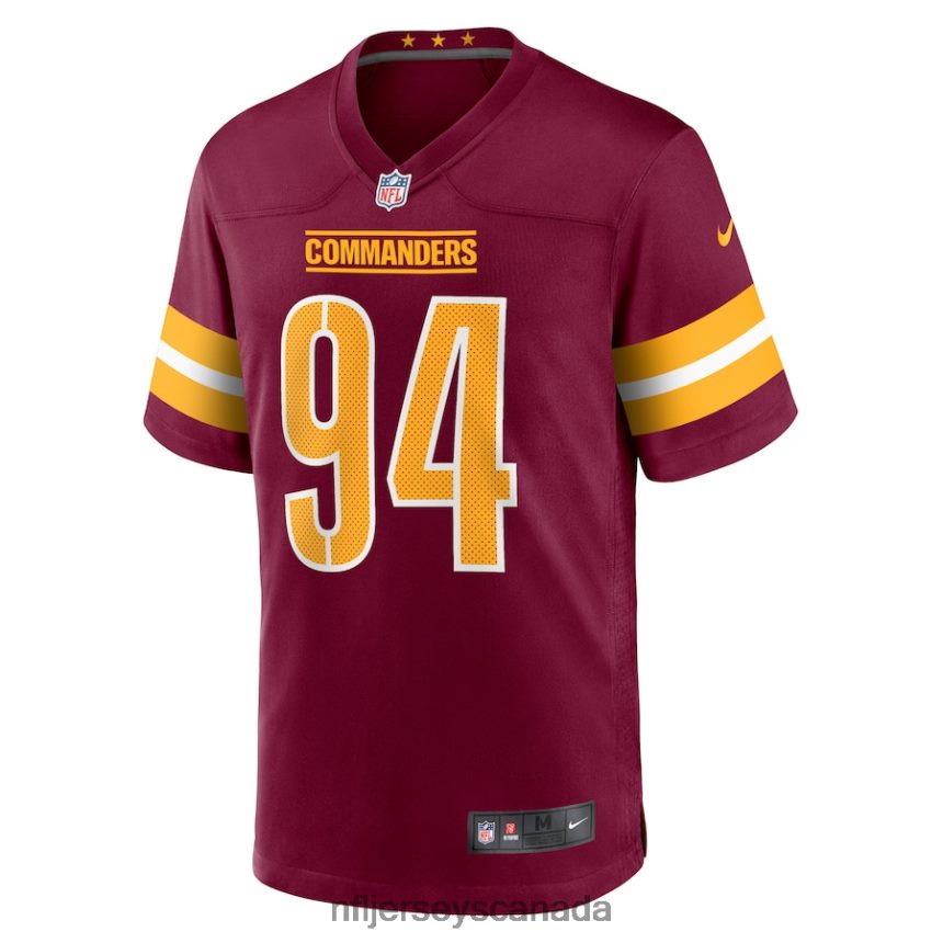 Men Washington Commanders Daron Payne Nike Burgundy Player Game Jersey Clothing NFL TBXFR63096
