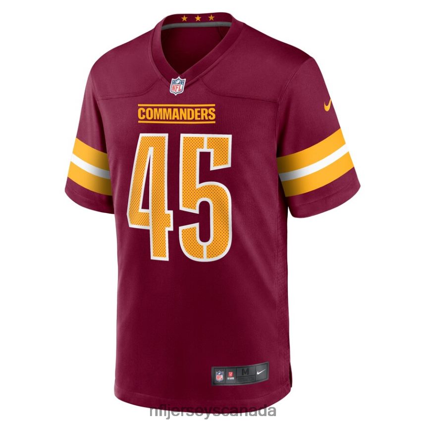 Men Washington Commanders De\Jon Harris Nike Burgundy Game Player Jersey Clothing NFL TBXFR65795