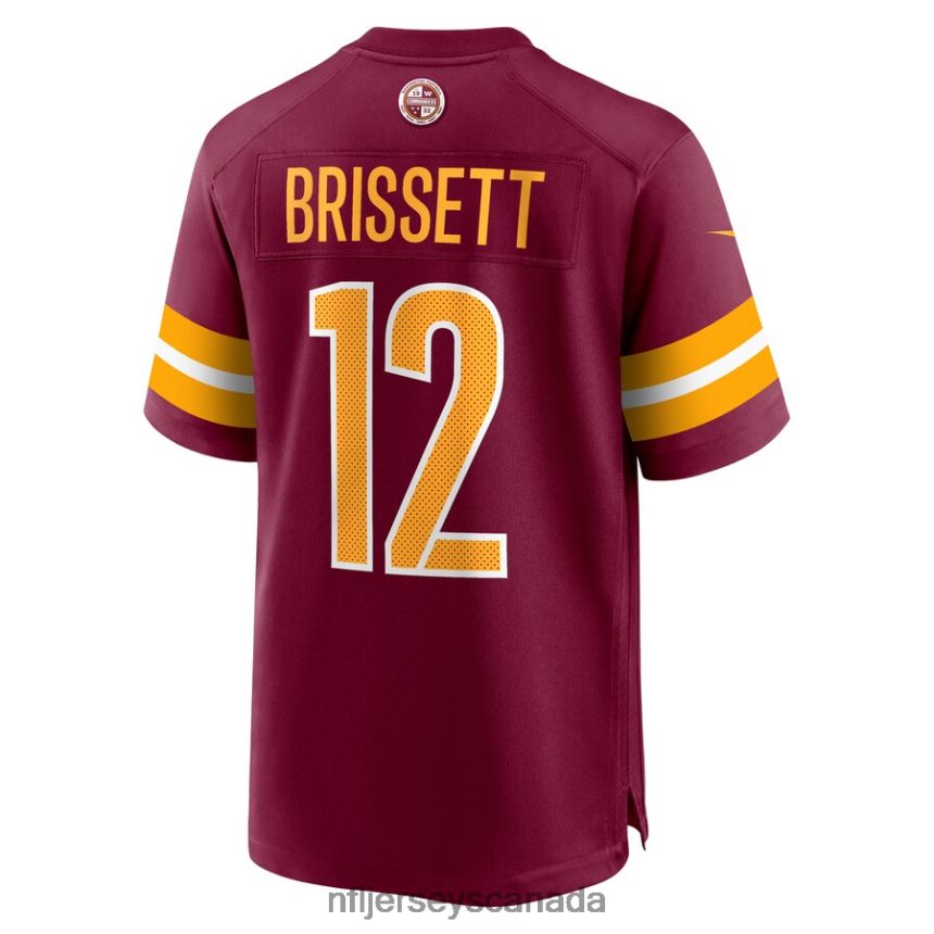 Men Washington Commanders Jacoby Brissett Nike Burgundy Game Player Jersey Clothing NFL TBXFR66365