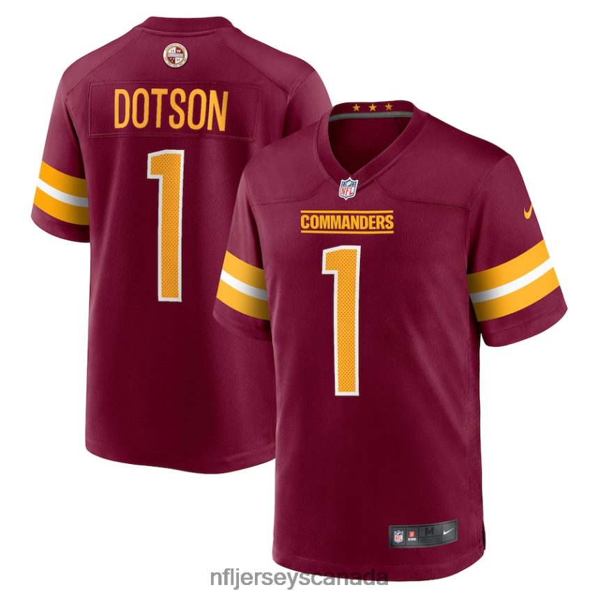 Men Washington Commanders Jahan Dotson Nike Burgundy Player Game Jersey Clothing NFL TBXFR61493