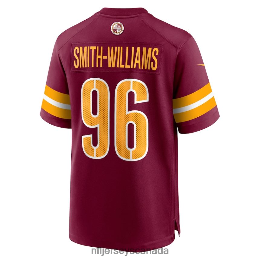 Men Washington Commanders James Smith-Williams Nike Burgundy Game Player Jersey Clothing NFL TBXFR66415