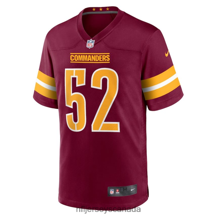 Men Washington Commanders Jamin Davis Nike Burgundy Game Jersey Clothing NFL TBXFR66504