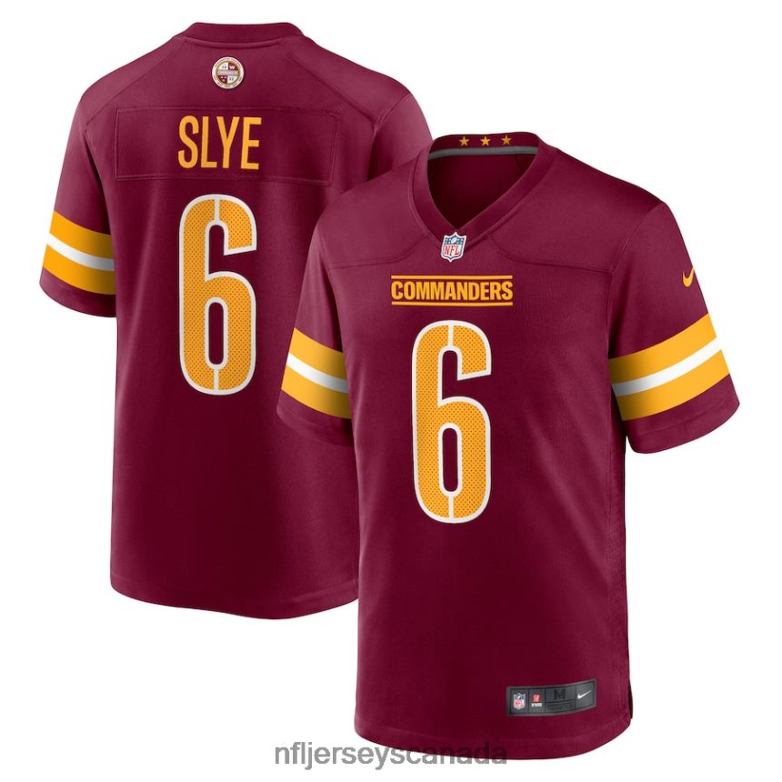 Men Washington Commanders Joey Slye Nike Burgundy Game Player Jersey Clothing NFL TBXFR64777